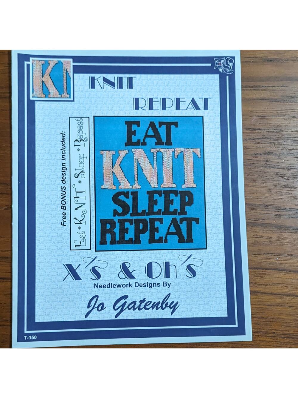 Eat Knit Sleep Repeat Cross Stitch Pamphlet